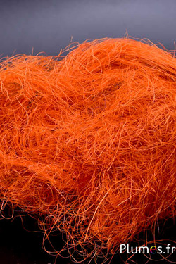 Fibres de sisal - 50 g - orange